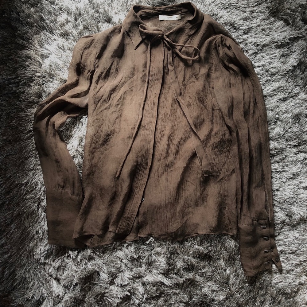 Sheer Silk Prada Blouse